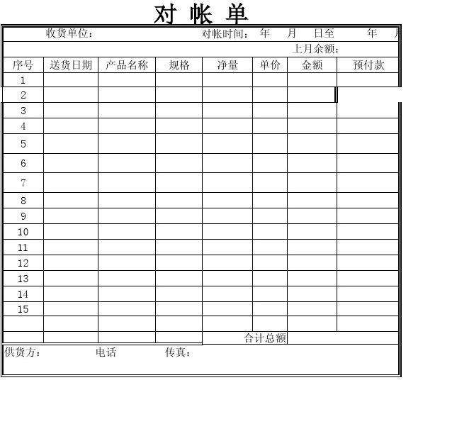 对账单，怎么写才更清楚？